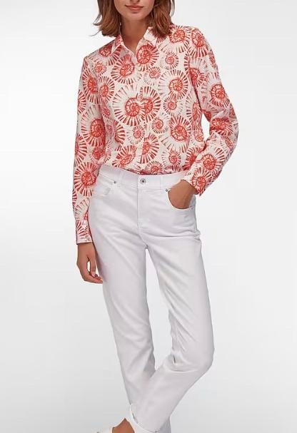Peter Hahn blouse 42, Enlèvement ou Envoi, Comme neuf, Taille 42/44 (L), Rouge