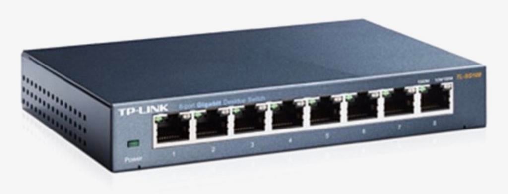 tp-link Gigabit Switch 8 Poorten Unmanaged TL-SG108, Ophalen, Zo goed als nieuw