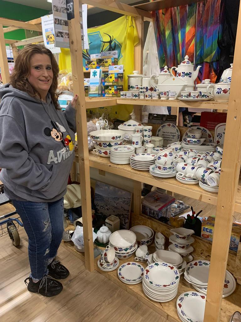 Boerenbont vintage servies op voorraad bij 123boerenbont, Enlèvement ou Envoi, Poterie rustique, Comme neuf, Céramique