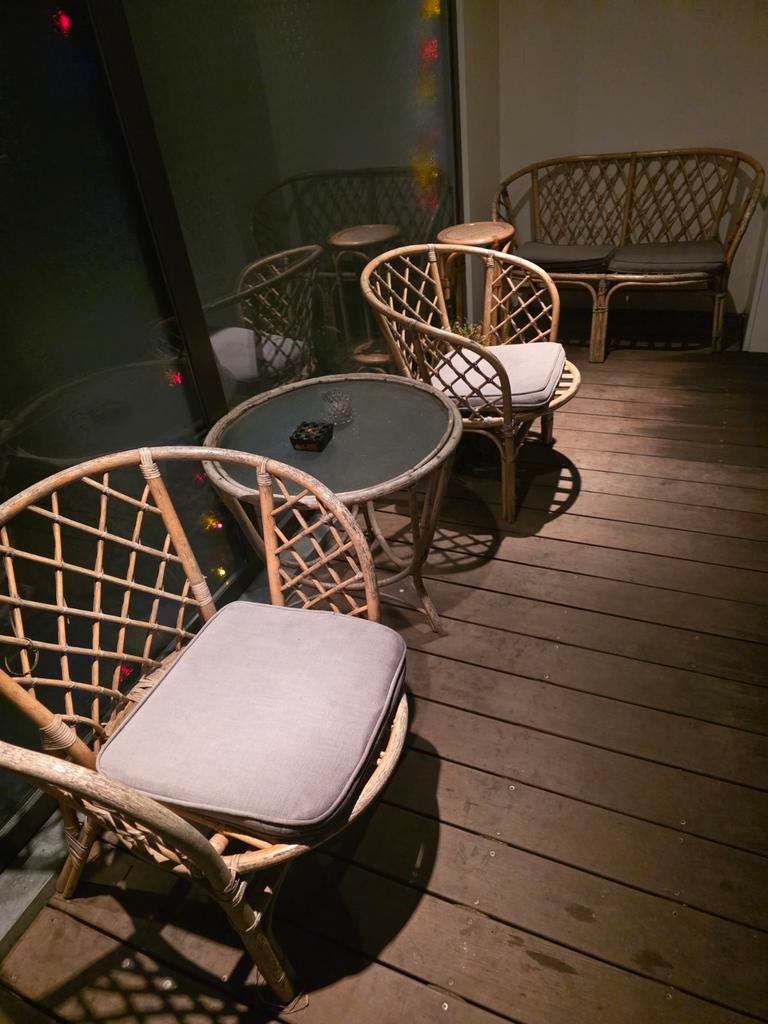 Antieke tuinset €250 inclusief kussens., Enlèvement ou Envoi, Salons de jardin