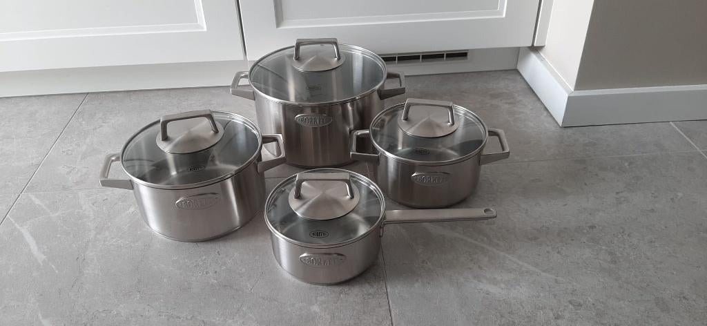 Boretti pannenset kookpottenset NIEUW, Maison & Meubles, Enlèvement ou Envoi, Neuf, Ensemble de casseroles, Plaque céramique