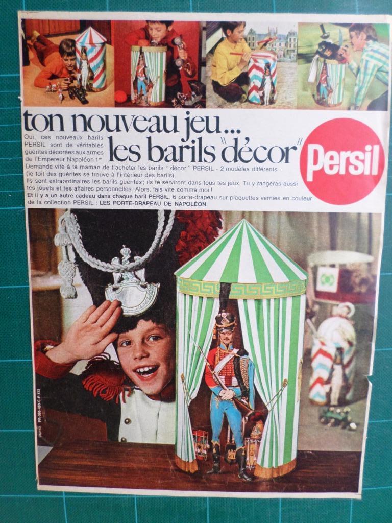 Persil - publicité papier les barils 'décor 'Persil - 1967, Verzamelen, Merken en Reclamevoorwerpen, Ophalen of Verzenden, Gebruikt