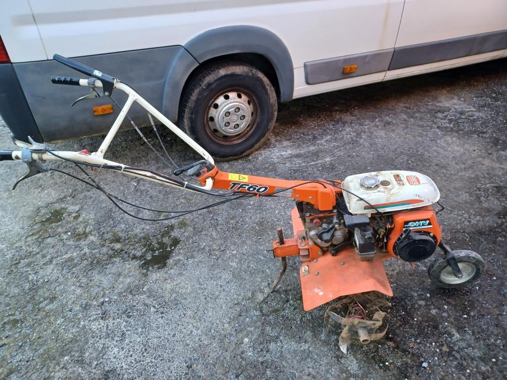 Motoculteur kubota TF60, Enlèvement