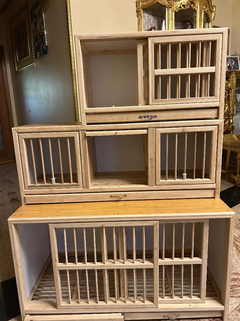 Cage pour pigeons en bambou et bois  imperméable, Pigeon voyageur