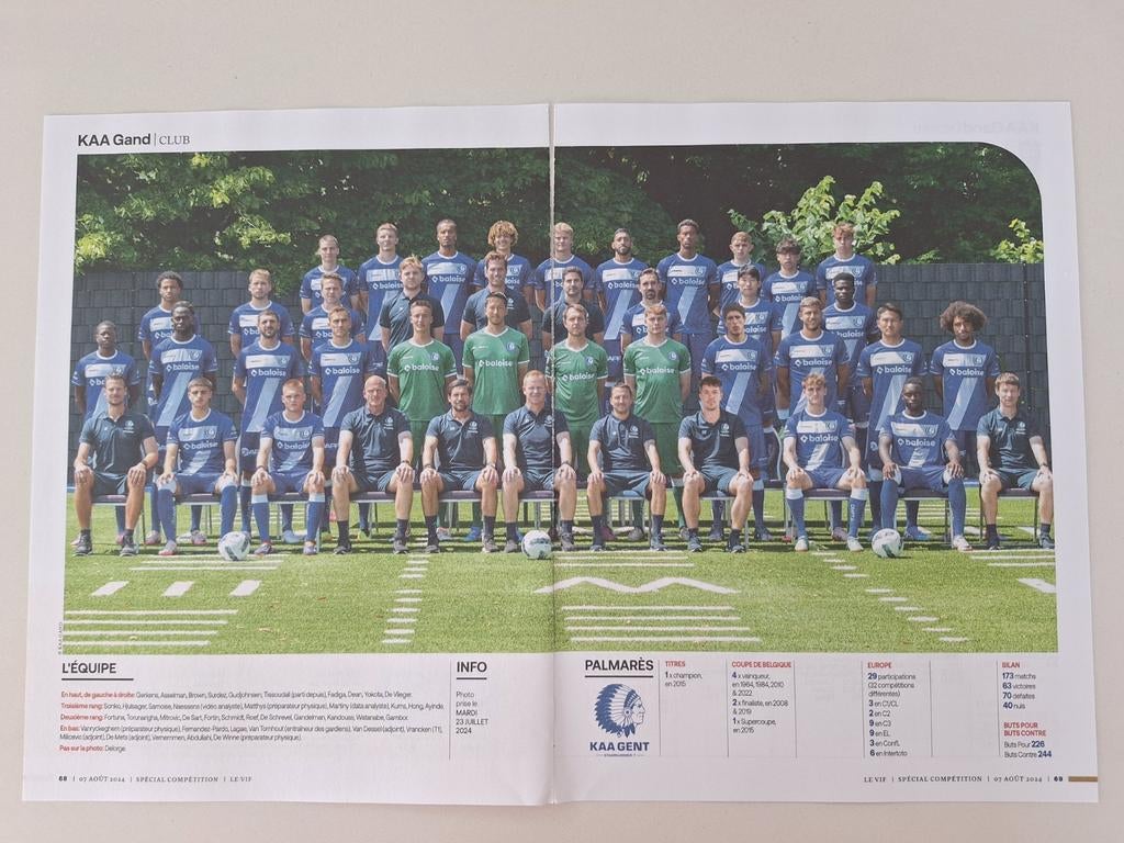 KAA Gent, Verzamelen, Ophalen, Zo goed als nieuw