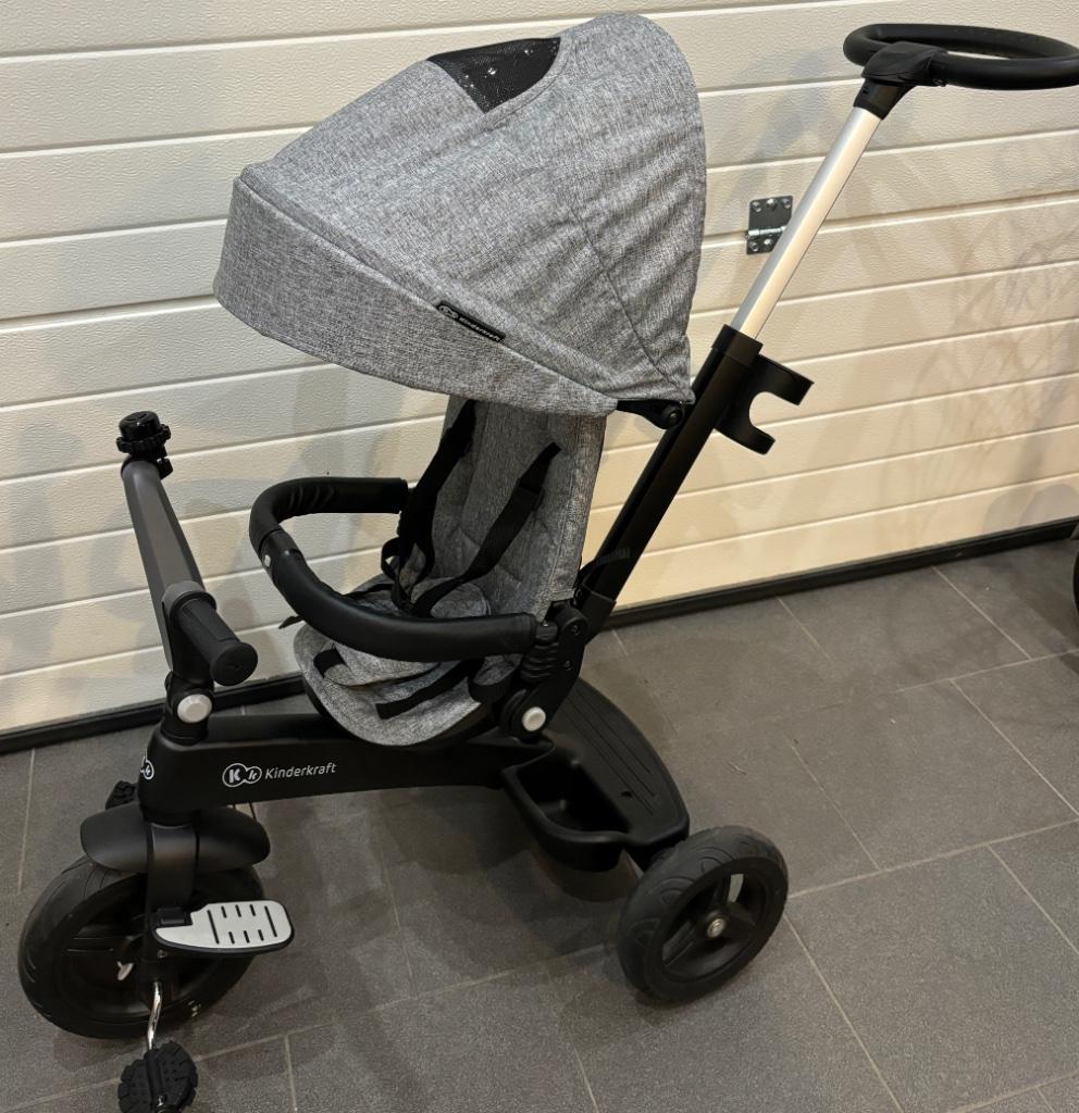 Kinderkraft Driewieler Buggy Easytwist Platinum Grey, Kinderen en Baby's, Ophalen, Zo goed als nieuw, Overige merken