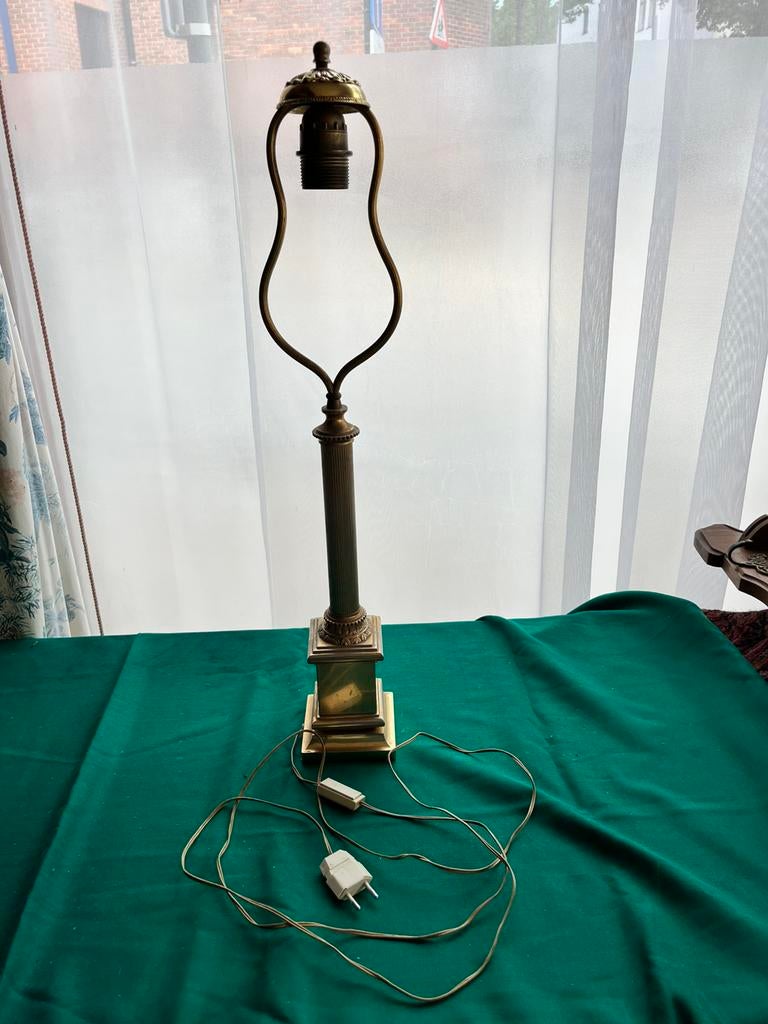 Tafellamp antiek, Ophalen