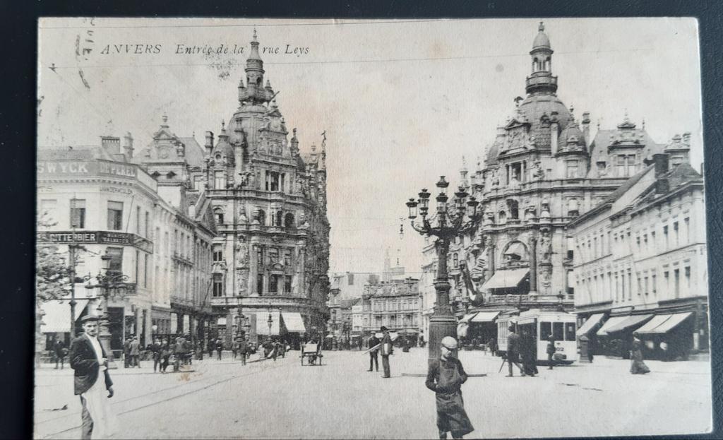 Postkaart ANTWERPEN ANVERS Rue LEYS STRAAT, Verzenden, Antwerpen