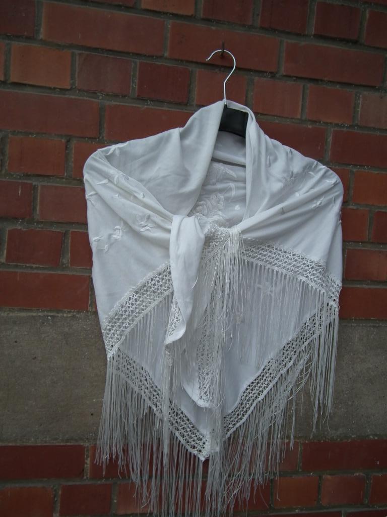 Witte sjaal (lengte 150 cm), Kleding | Dames, Trouwkleding en Trouwaccessoires, Wit, Zo goed als nieuw, Accessoires, Sans marque