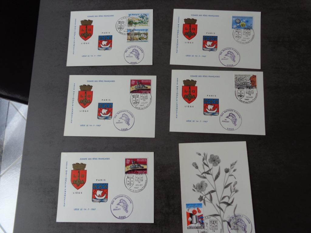 11 bladen "Franse nationale feestdag in Luik" 1967, Ophalen