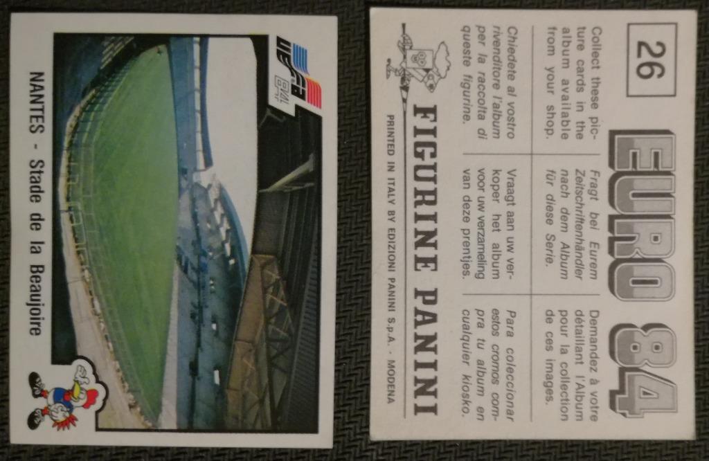 Panini EURO '84 - 6 images, Collections, Envoi, Comme neuf, Cartes de joueur