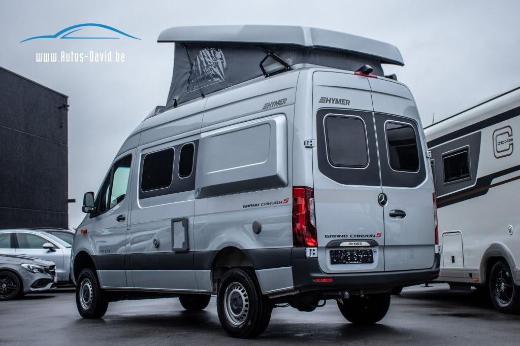 Hymer Grand Canyon S 4X4 Sprinter 419 CDI camper 4 Slaappl, Caravans en Kamperen, Mobilhomes, Automaat, Vloeistofverwarming, Bedrijf