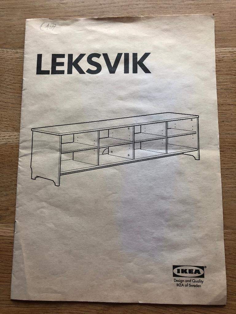 Ikea Leksvik TV-meubel, Huis en Inrichting, Kasten |Televisiemeubels, Gebruikt, Minder dan 100 cm, 150 tot 200 cm, 25 tot 50 cm