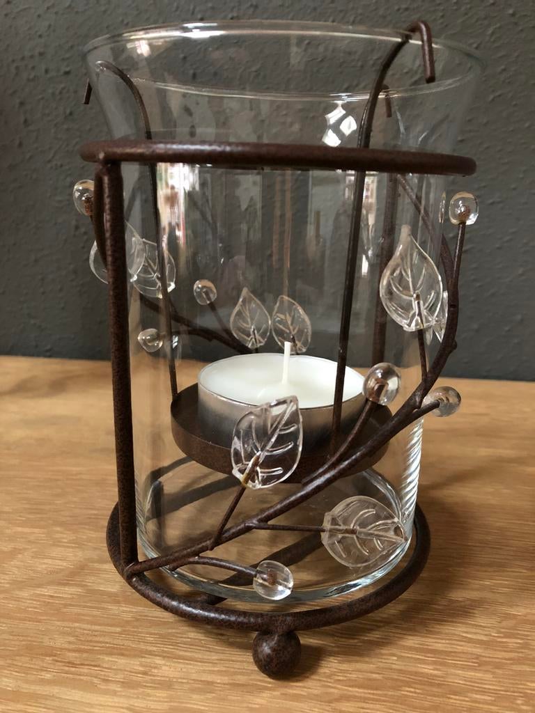 Très joli photophore ou vase, Maison & Meubles, Accessoires pour la Maison | Bougeoirs & Bougies, Comme neuf, Bougie, Moins de 25 cm