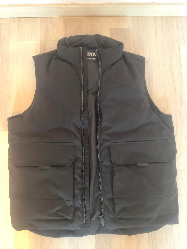 Gilet Zara - homme L - neuf - noir, Enlèvement, Comme neuf, Taille 52/54 (L), Noir