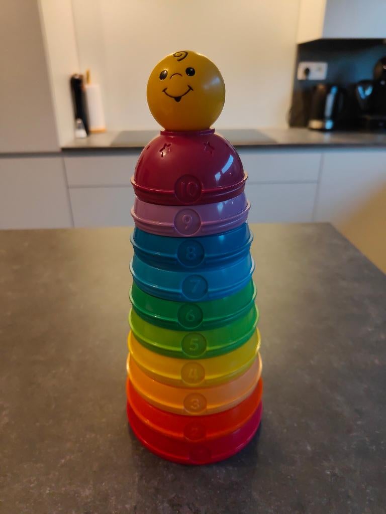 Fisher Price stapeltoren, Ophalen of Verzenden, Zo goed als nieuw, Speelset