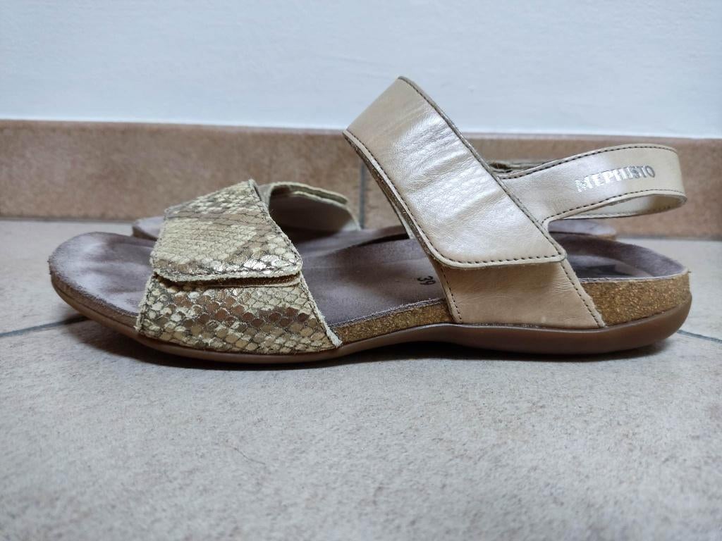 Nieuwe sandalen van Mephisto, maat 39, Mephisto, Beige, Nieuw, Sandalen of Muiltjes