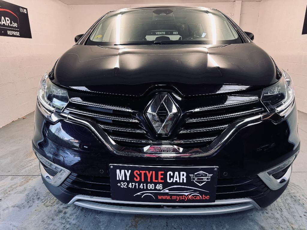 Renault Espace, Initiale Paris,  1 jaar garantie, Testrit aan huis, Monovolume, Euro 6, Zwart