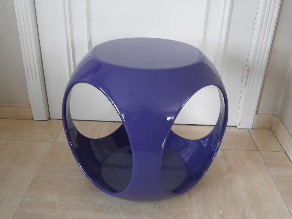 Design cube violet (nouveau) - table d'appoint - siège, Envoi, Neuf, Violet