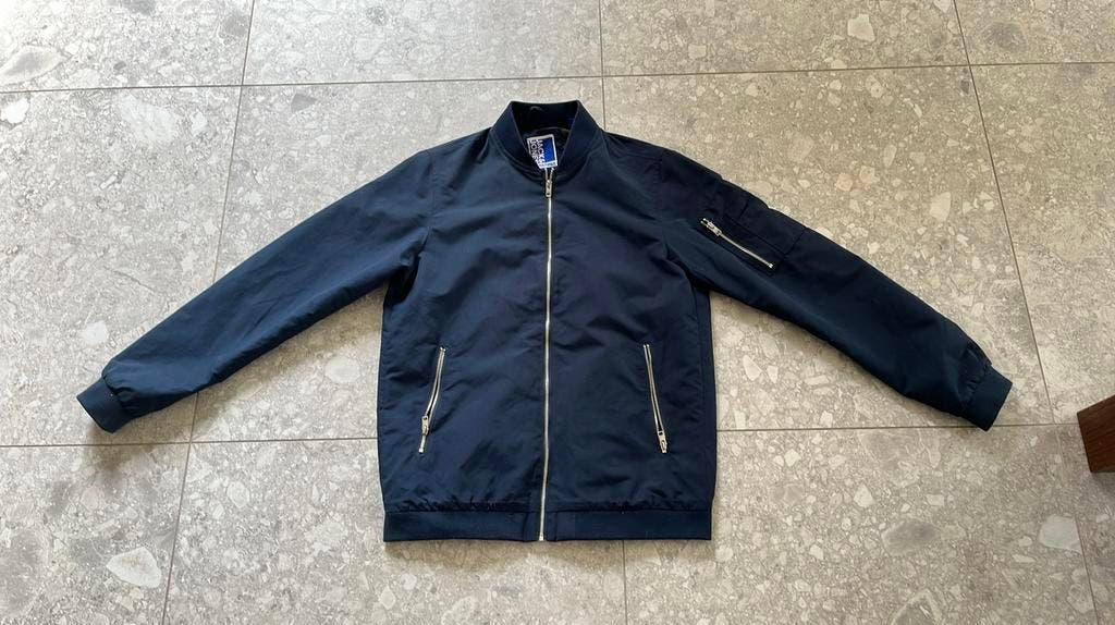 Blauwe Jas / Jacket Jack & Jones, Kleding | Heren, Jassen | Zomer, Ophalen, Zo goed als nieuw