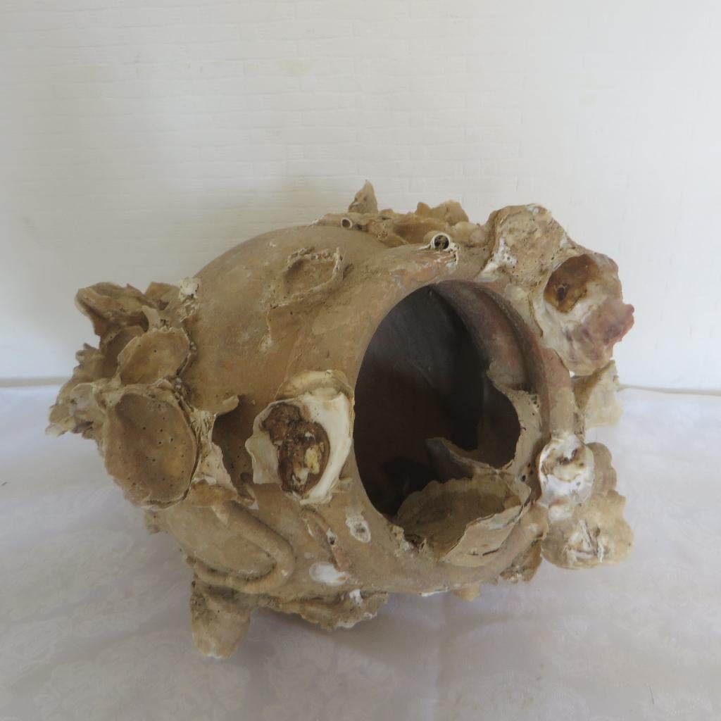 Terracotta maritieme pot – octopuspot (alcatruz), Ophalen of Verzenden, Gebruikt