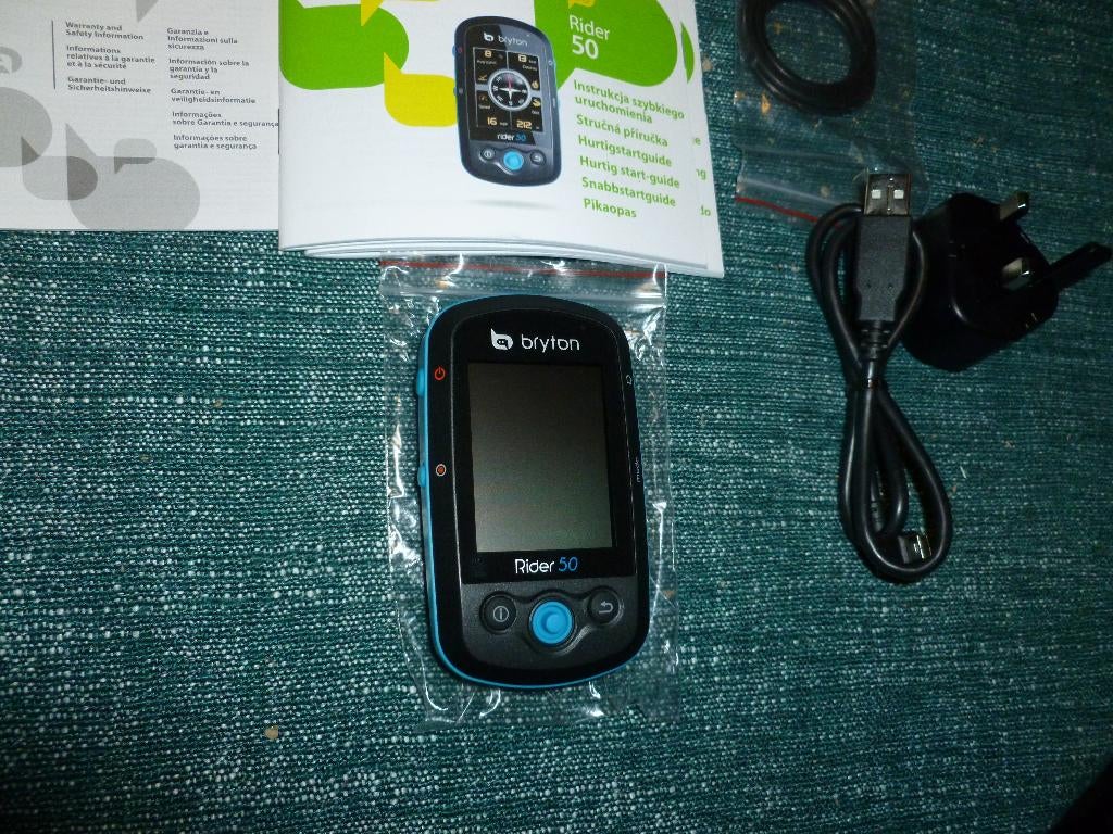 Bryton Rider 50 fiets GPS, Fietsen en Brommers, Fietsaccessoires | Fietscomputers, Ophalen of Verzenden, Draadloos, Zo goed als nieuw