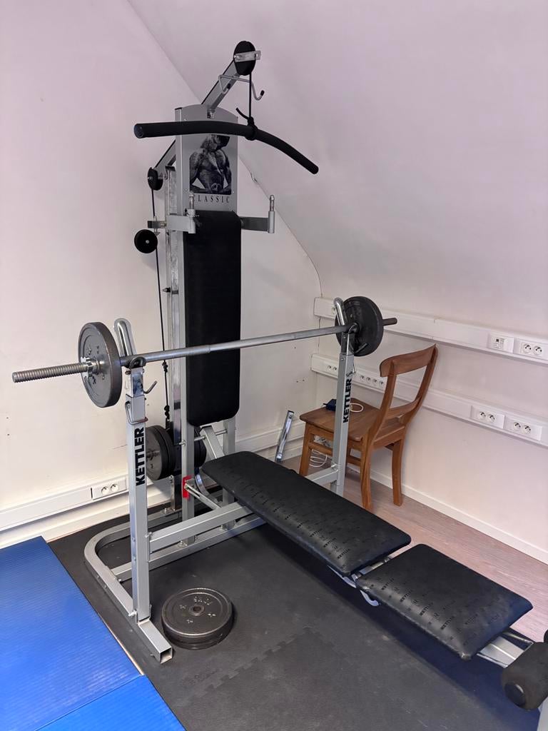 Kettler Classic Fitnessbank / Homegym – Complete set, Sport en Fitness, Ophalen, Gebruikt, Fitnessbank