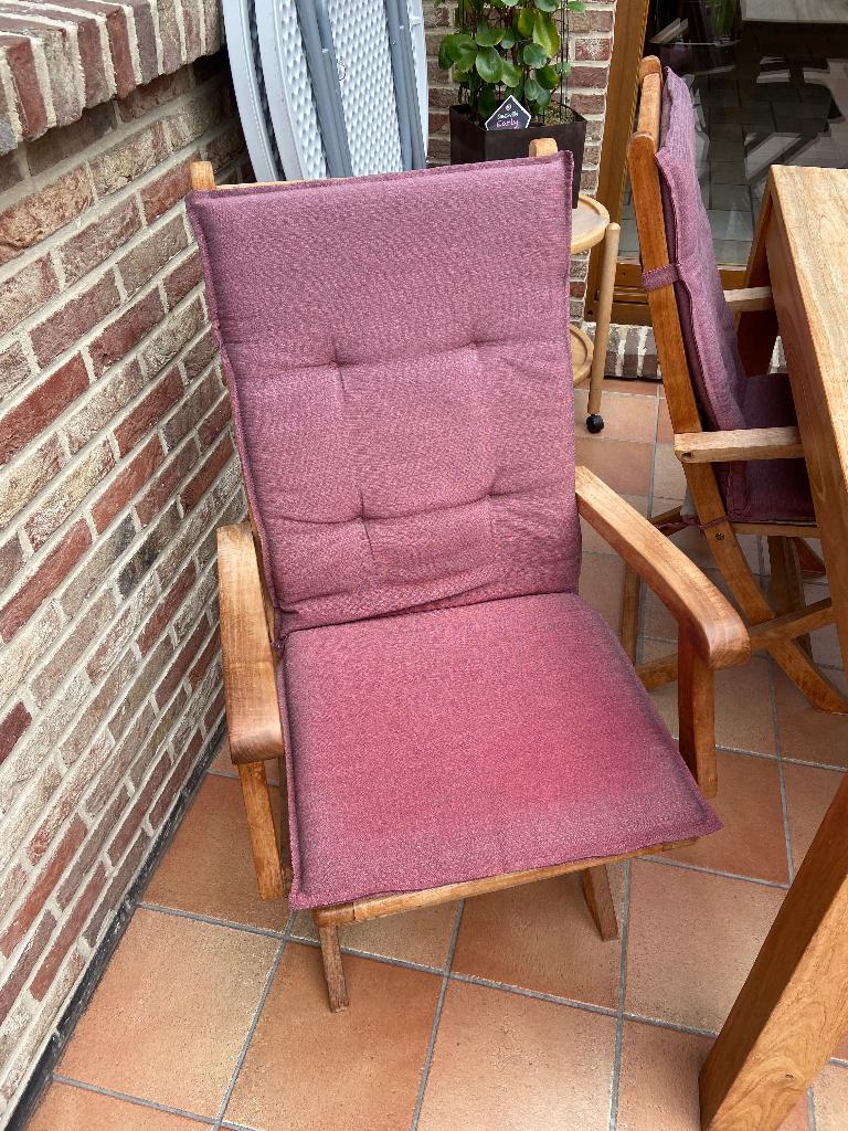 Tafel en stoelen, Huis en Inrichting, Ophalen, Gebruikt, 50 tot 100 cm, Vijf personen of meer