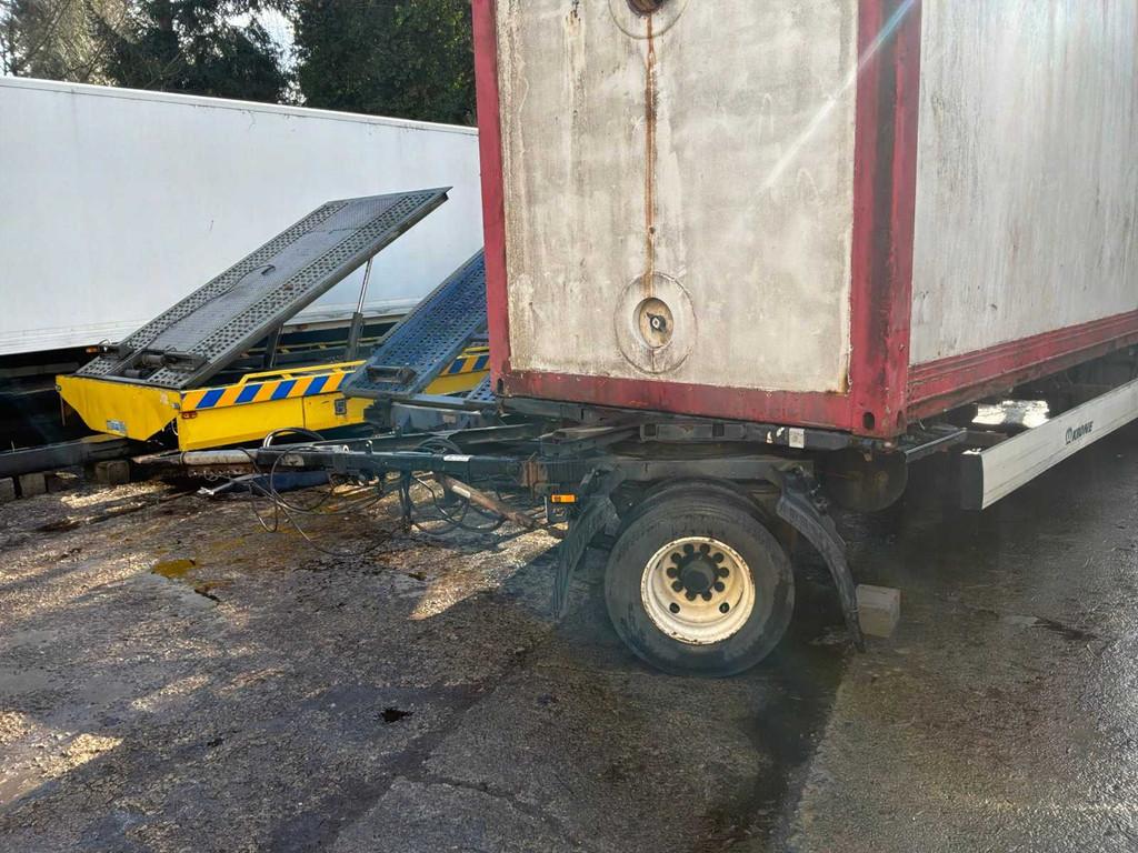 2019 Krone AZ Oplegger met container, Auto's, Vrachtwagens, Overige brandstoffen, Bedrijf, Aanhangers en Opleggers, Te koop