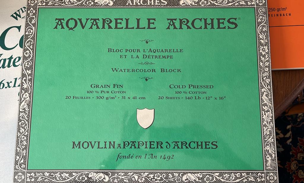 Aquarelle Arches papier, Hobby & Loisirs créatifs, Peinture, Enlèvement, Neuf