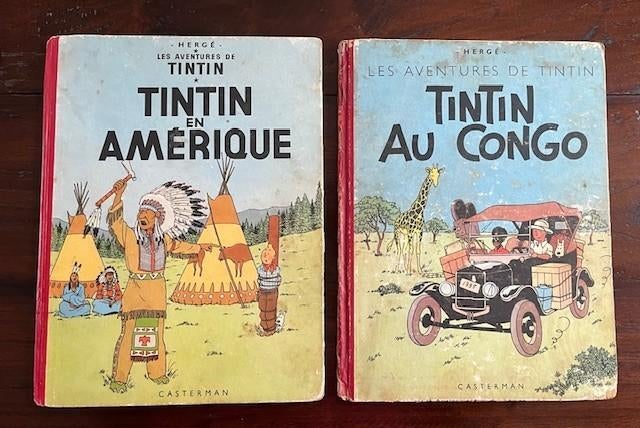 Tintin au Congo + en Amérique ( de 1947 ), Livres, Enlèvement, Utilisé
