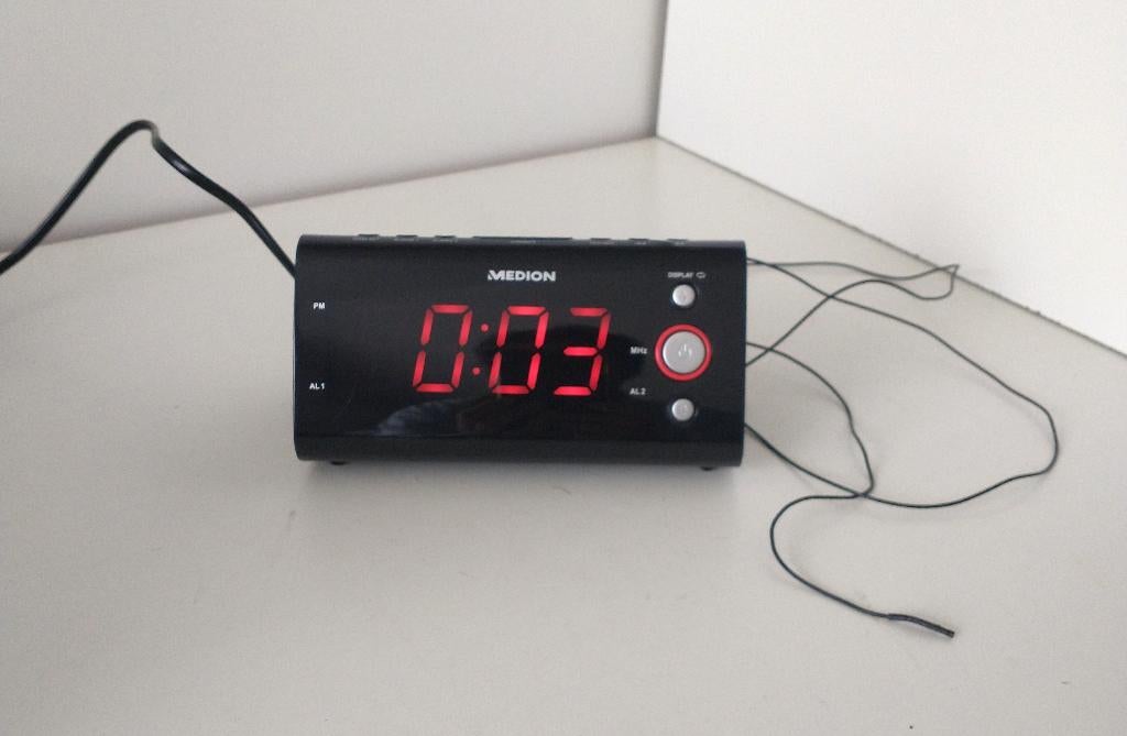 Wekkerradio van Medion, Electroménager, Réveils, Utilisé, Digital, Enlèvement