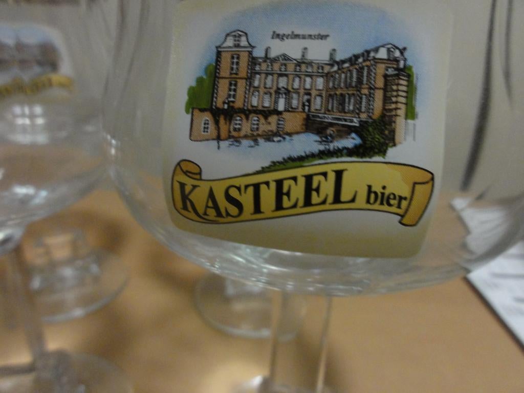 5 verres KASTEEL BIER, Collections, Enlèvement ou Envoi, Comme neuf