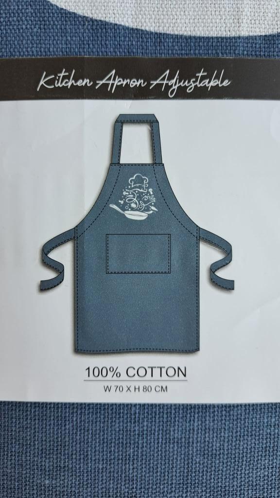 Keukenshort - NIEUW !, Ophalen of Verzenden, Nieuw, Blauw, Schort