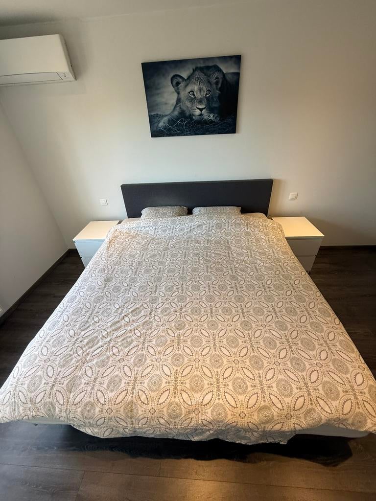 Boxspring 180x200 – complete set – €195, Huis en Inrichting, Ophalen, Zo goed als nieuw, Tweepersoons