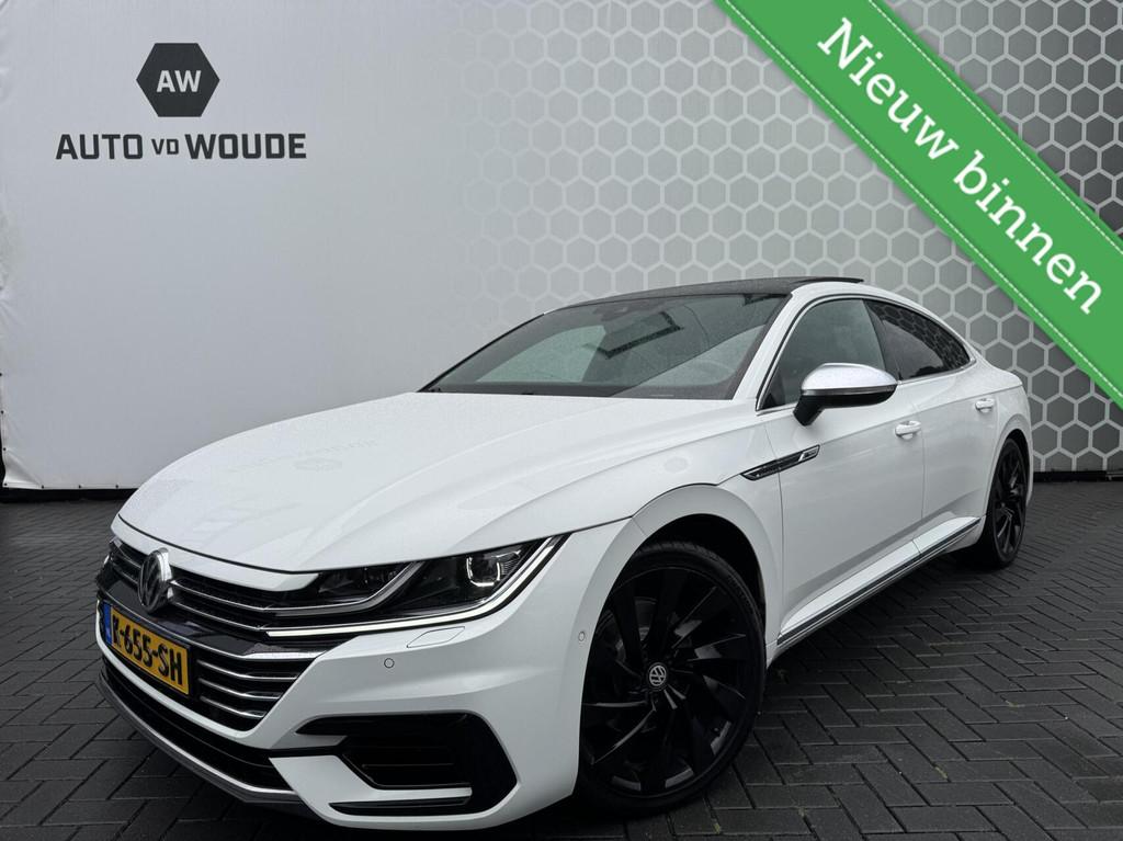 VW Arteon 2.0 TSI Business R-line Exclusive Trekhaak PANO, Auto's, Volkswagen, Arteon, 4 cilinders, 1984 cc, Wit