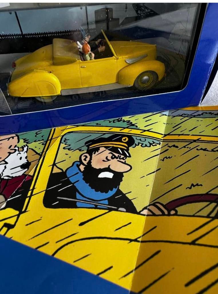 Kuifje auto 1:43 de Lincoln zephyr uit 7 kristal bollen, Ophalen of Verzenden, Kuifje