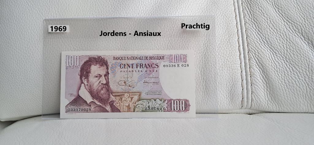 100 francs Lombards - 1969, Timbres & Monnaies, Enlèvement ou Envoi, Billets en vrac