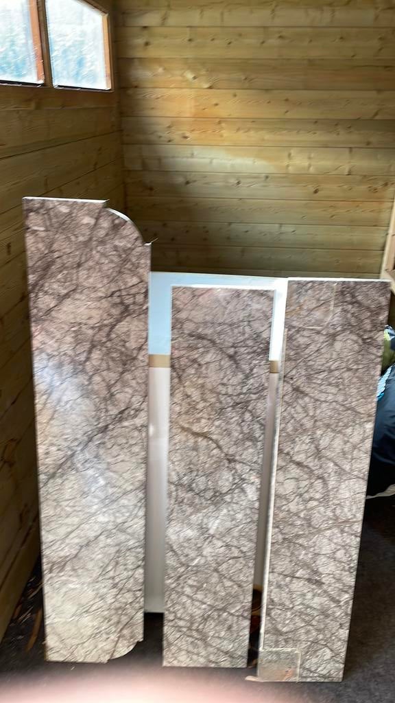 Marmeren tabletten 3 stuks, Doe-het-zelf en Bouw, Ophalen, Zo goed als nieuw, Marmer