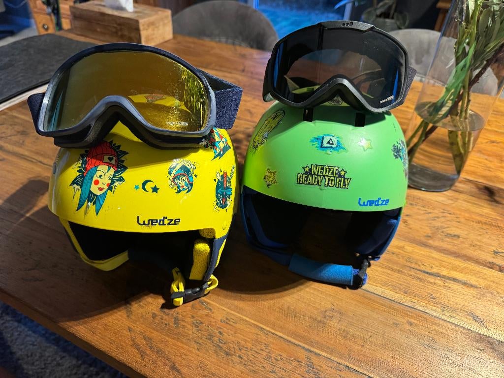 Skihelm met skibril - Small - 2 sets, Ophalen of Verzenden, Zo goed als nieuw, Kleding