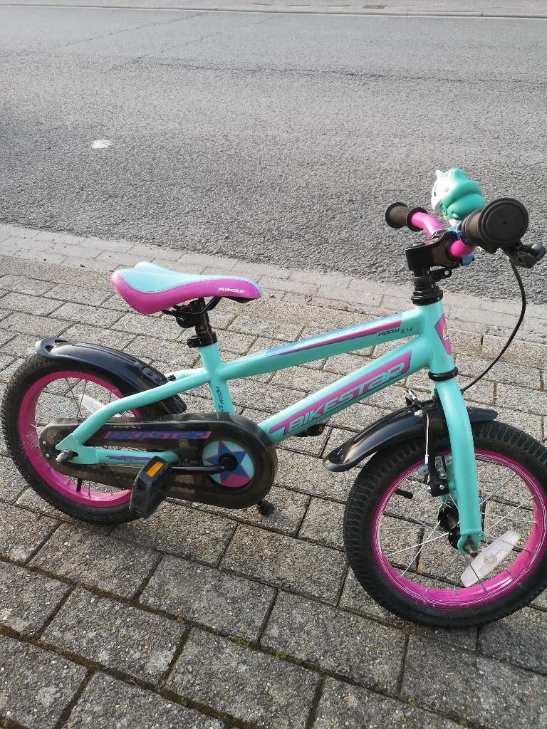 Bikestar Urban Jungle kinderfiets 14 inch, Fietsen en Brommers, Ophalen, Zo goed als nieuw, Minder dan 16 inch, Bikestar