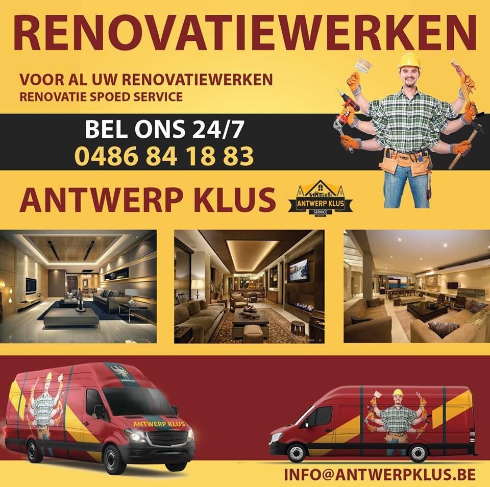 Renovatiewerken - Aannemer Antwerpen - 0486841883, Bricolage & Construction, Envoi