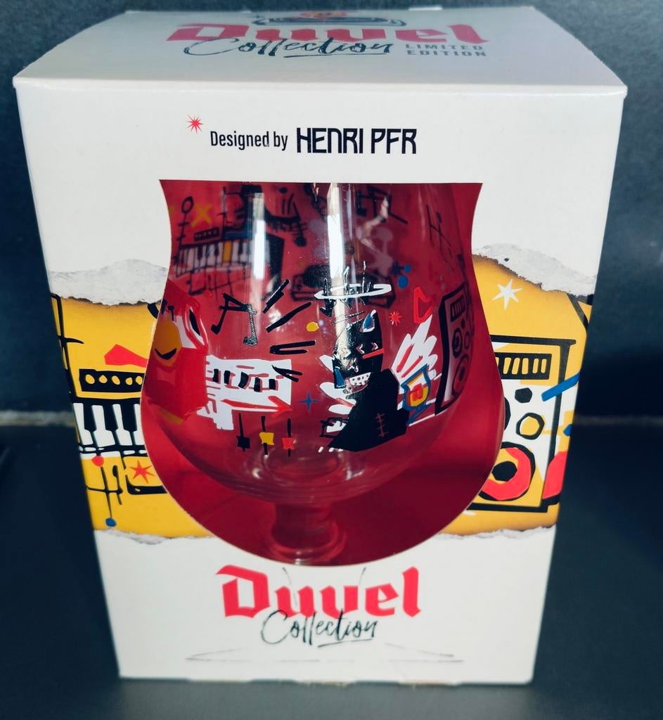Duvel collection glas limited edition Henri Pfr, Verzamelen, Ophalen