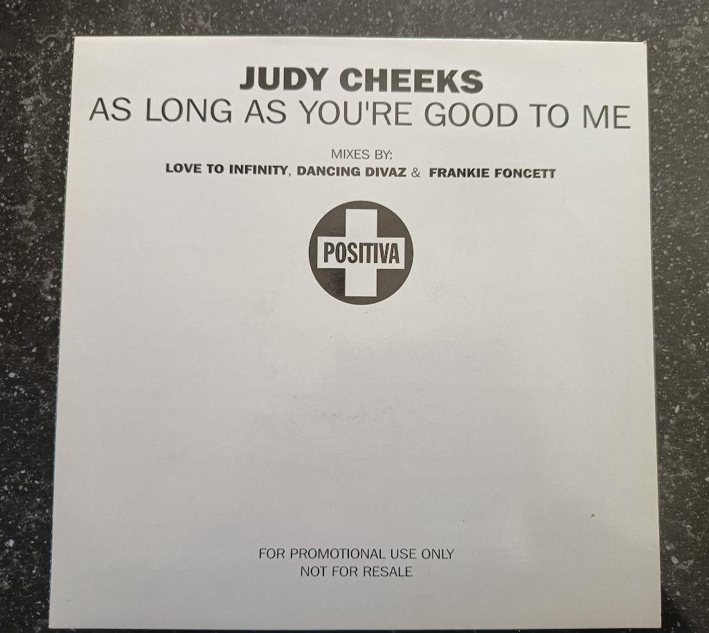 Judy Cheeks - As long as you're good to me (mixes), Cd's en Dvd's, Vinyl | Dance en House, Ophalen of Verzenden, Gebruikt, 12 inch
