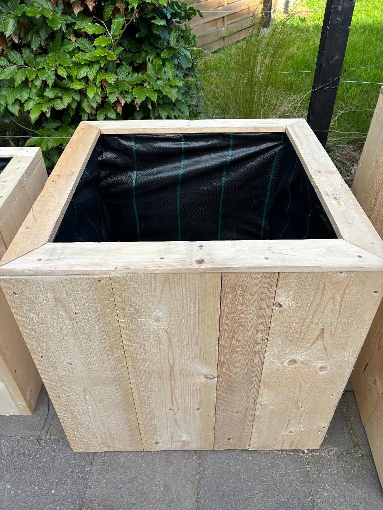 Actie! Grote Plantenbakken in Steigerhout – 10% korting, Nieuw, Ophalen of Verzenden, Rijkevorsel, Balkon