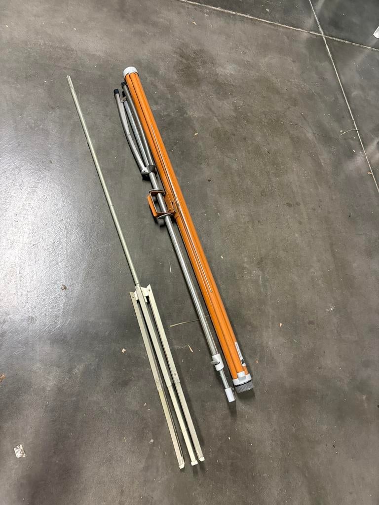 Gordijn voor diaprojector met display / staander, Audio, Tv en Foto, Ophalen, Zo goed als nieuw