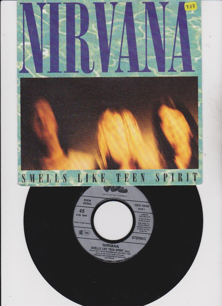 Nirvana – Smells Like Teen Spirit   1991   Grunge, Cd's en Dvd's, Vinyl Singles, 7 inch, Single, Ophalen of Verzenden, Zo goed als nieuw