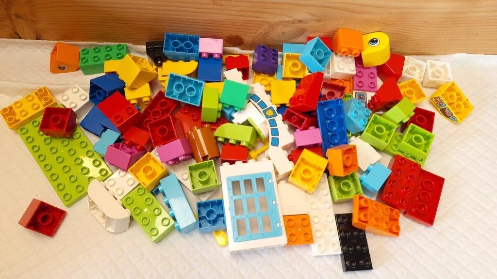 Duplo blokken 100 stuks, Kinderen en Baby's, Ophalen of Verzenden, Zo goed als nieuw, Losse stenen, Duplo