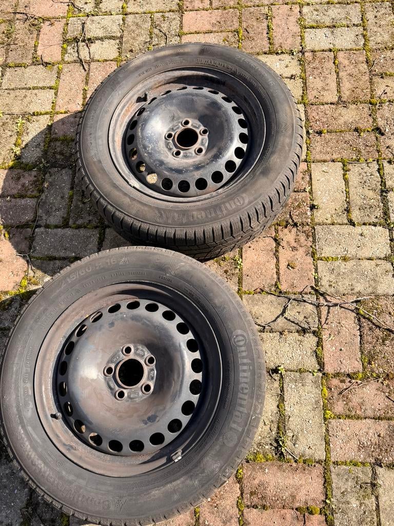 4 Jantes en tole avec pneu hiver, Enlèvement, Utilisé