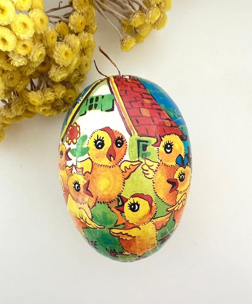 Petite boîte œuf en carton / papier mâché Poussins, Gebruikt, Aucun, Aucun, Ophalen of Verzenden